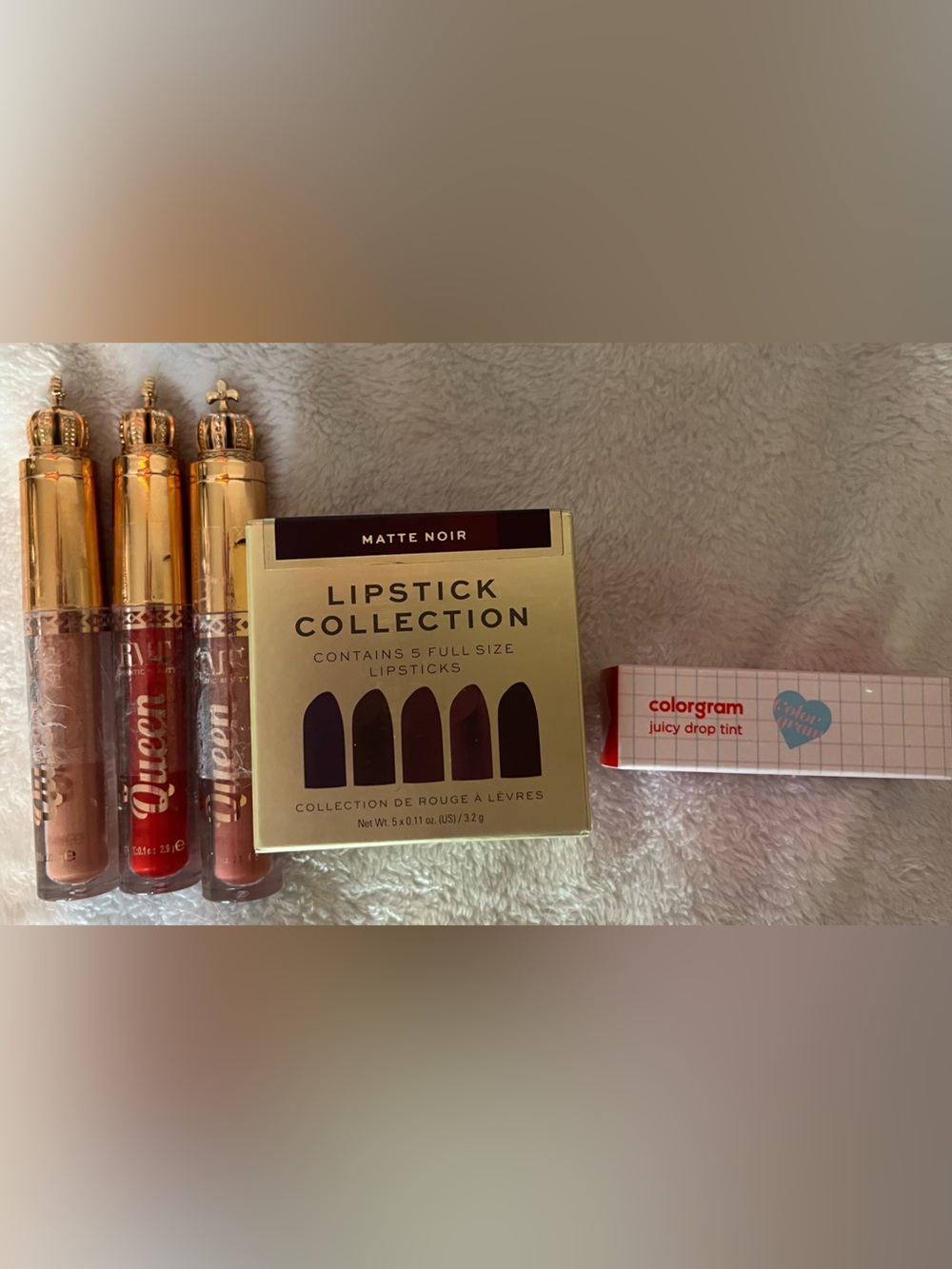 Brand New Lip Bundle! Queen Crown Lips, Matte Noir, and Colorgram (9 total)